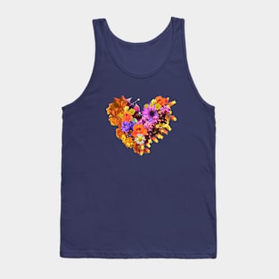 Flowers Heart Tank Top